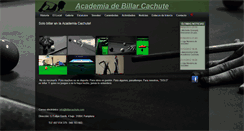 Desktop Screenshot of billarcachute.com